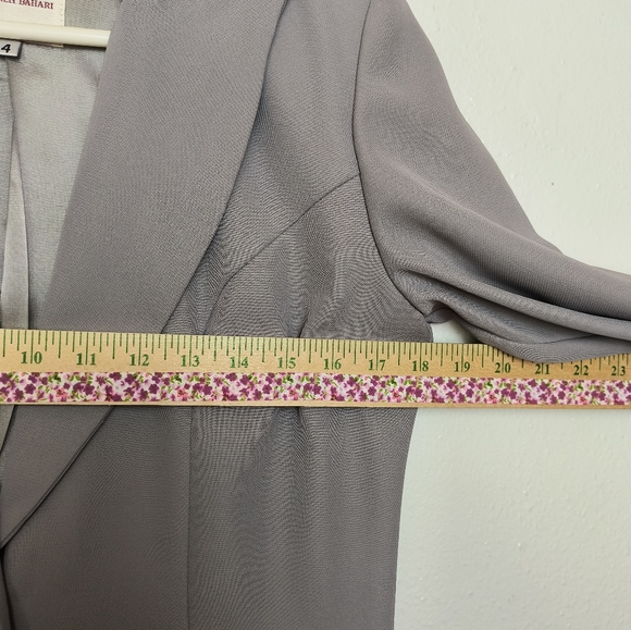 Elegant Gray Women's Blazer Coat Size 4 Vintage Y2K - Picture 11 of 16